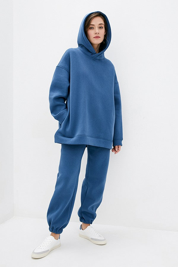 Трикотажное худи на флисе Teal TR0054-06-60