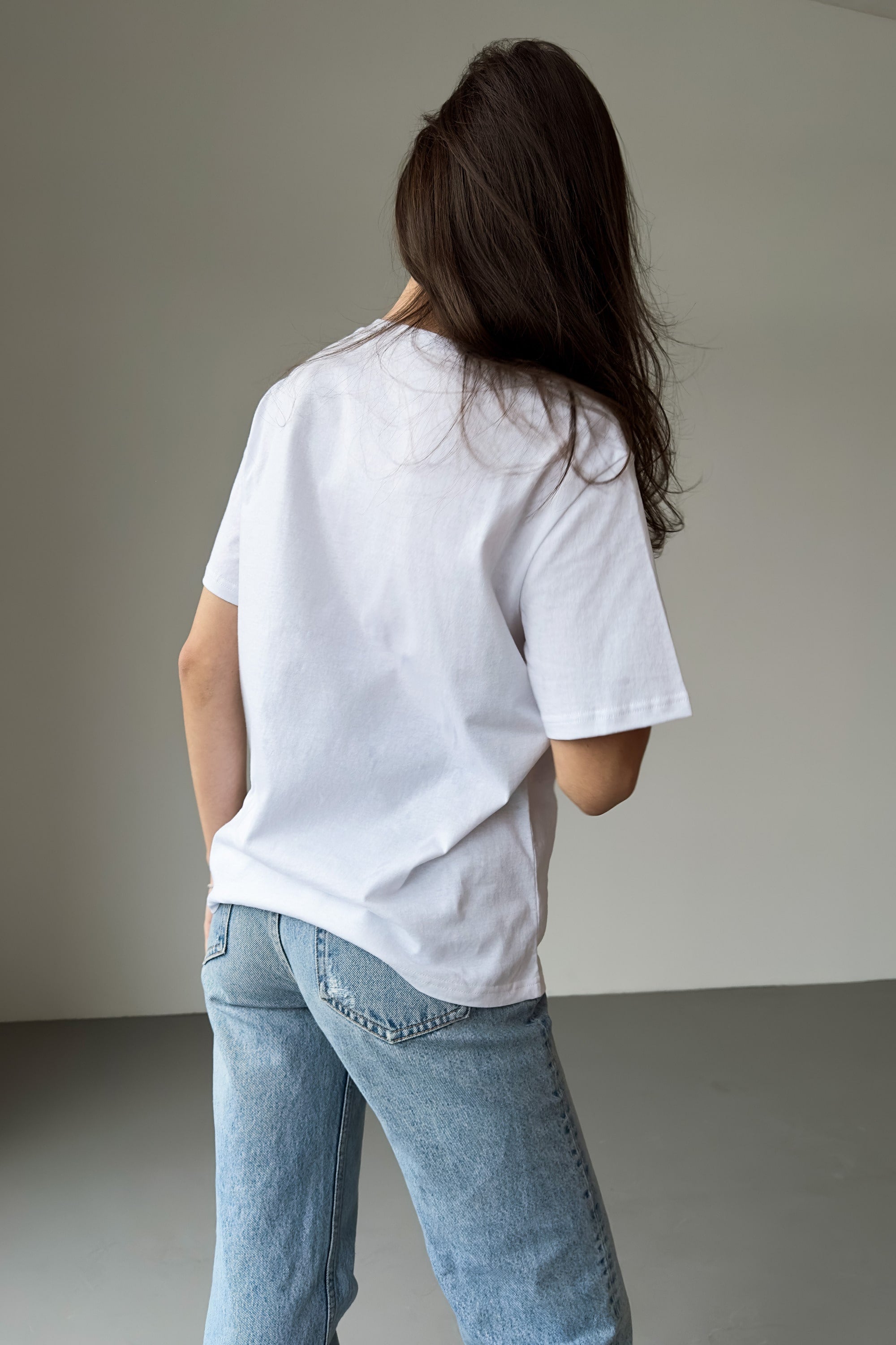 Хлопковая футболка Українка Г23708/3 white