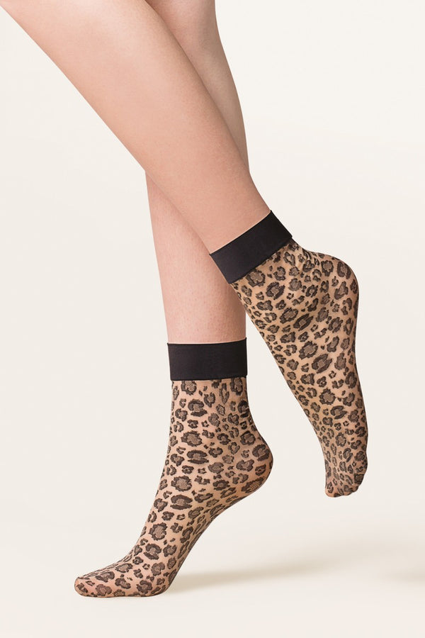 Носки в леопардовый принт Caty