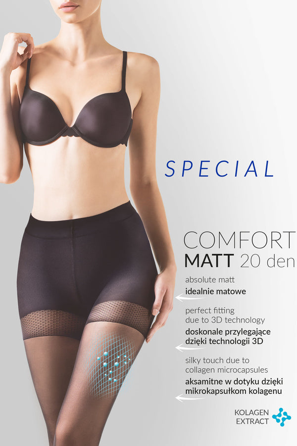 Матовые колготки с корректирующим эффектом Comfort Matt 20d