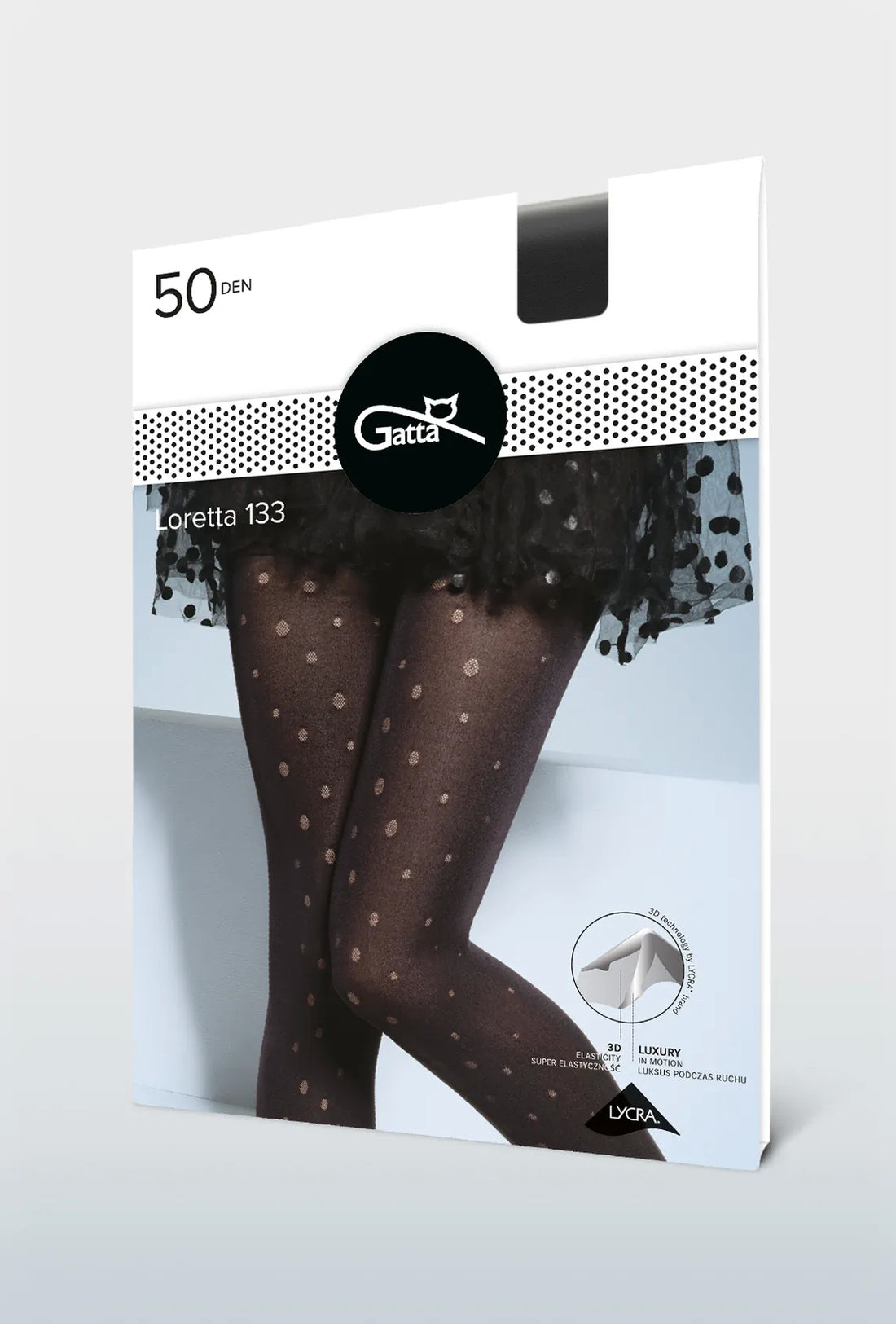 Полуматовые колготки в горошек Loretta 133 50d