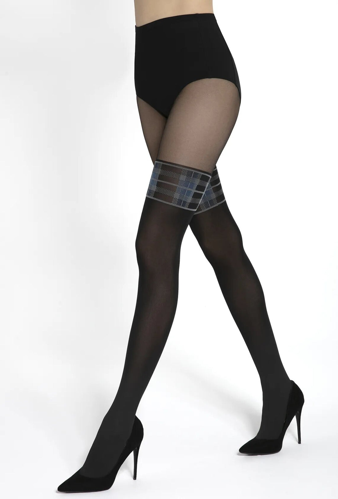 Колготки с имитацией чулок Girl-Up 37 60d