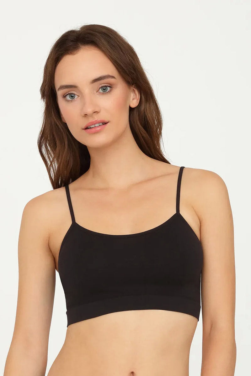 Бесшовный топ на тонких бретелях Top
