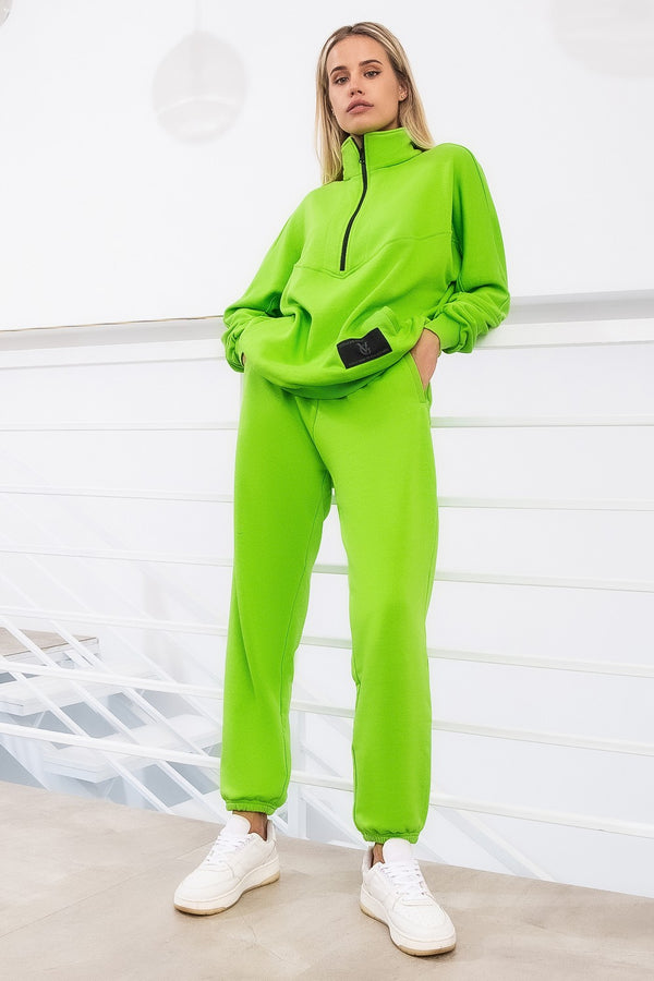 Спортивный костюм на молнии 22010-2 light green