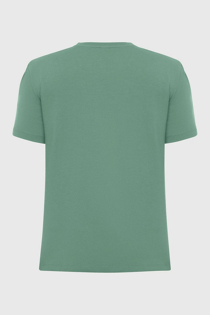 Мужская хлопковая футболка 23079 green