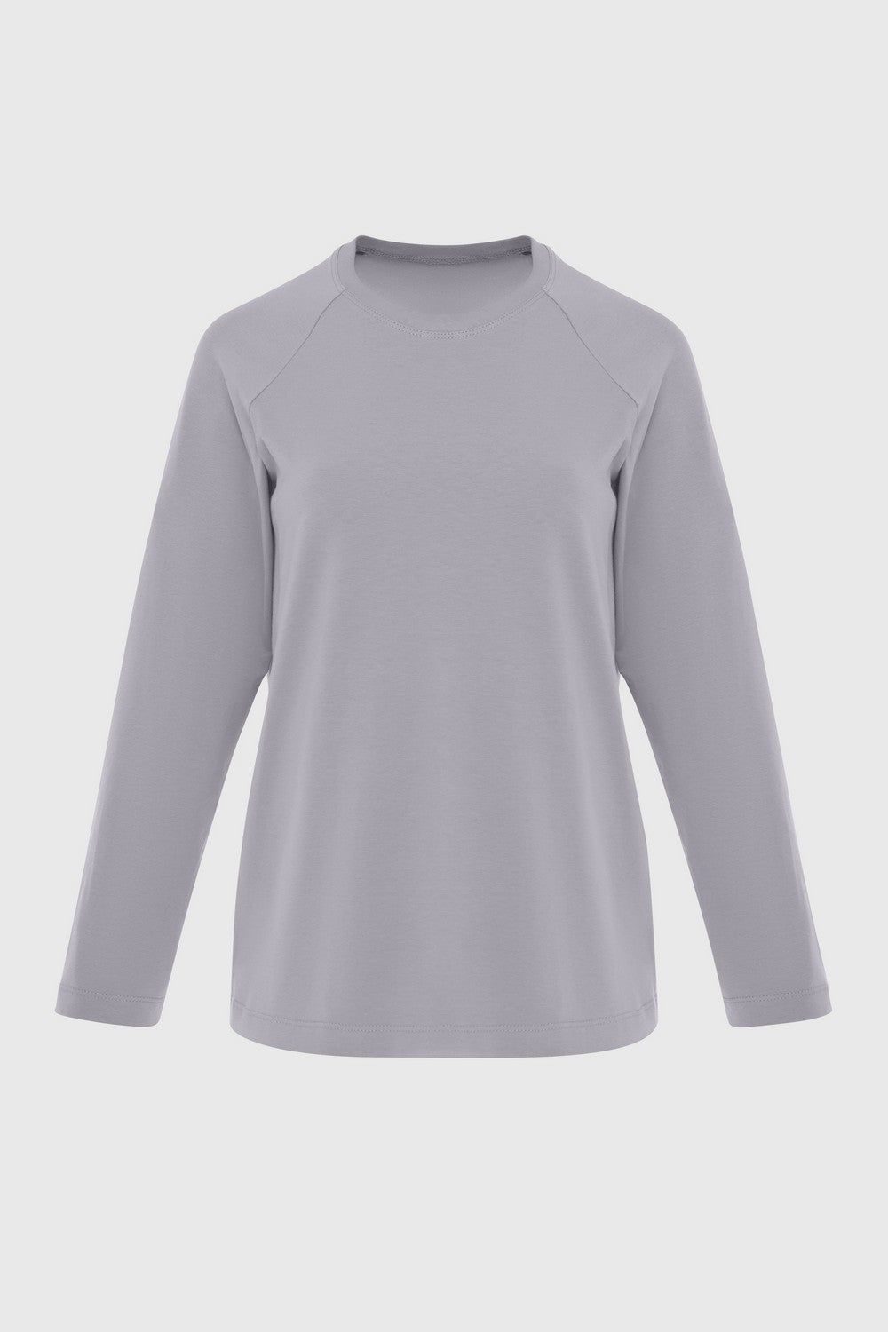 Хлопковый лонгслив 23091 gray