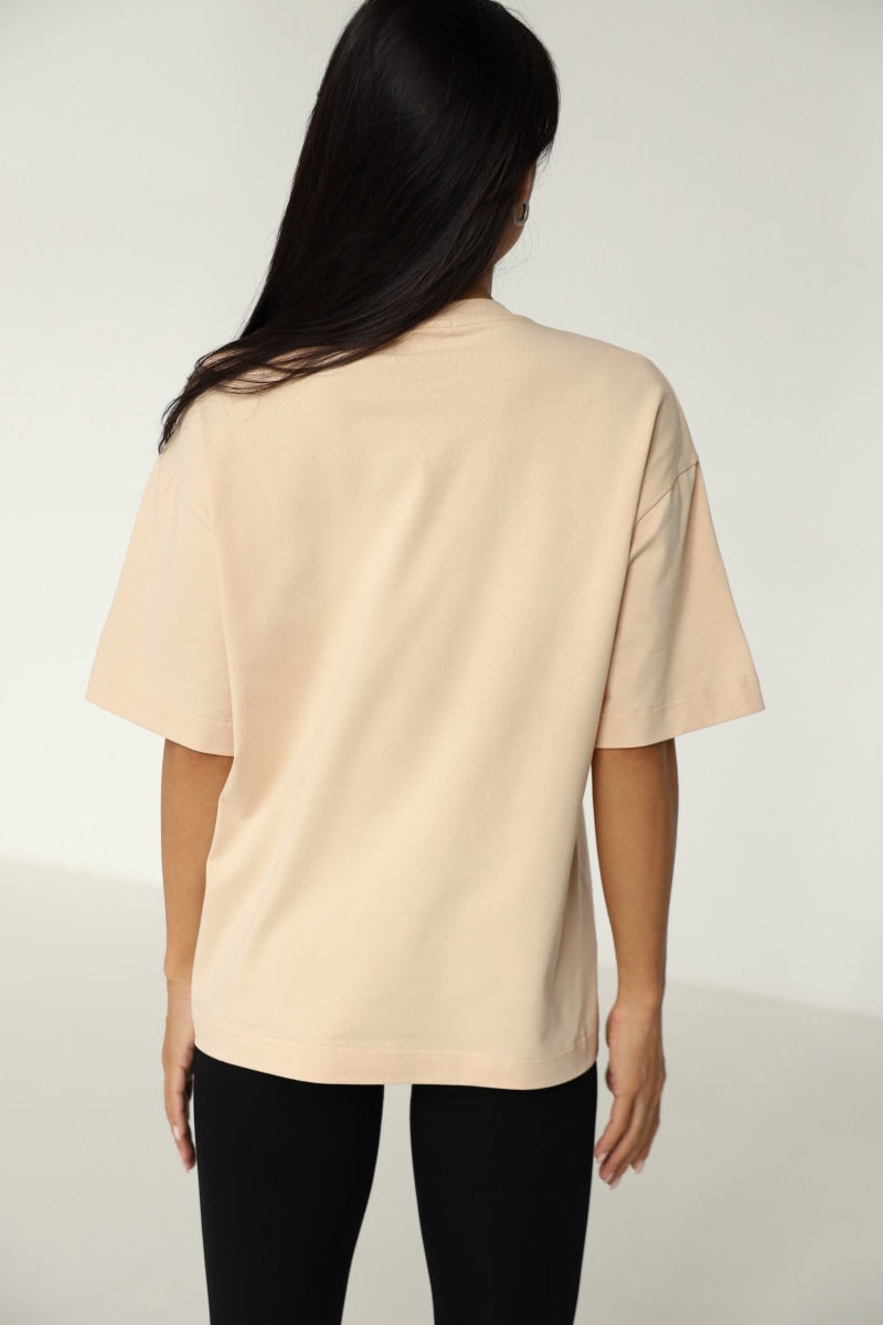 Футболка из хлопка 23162 nude