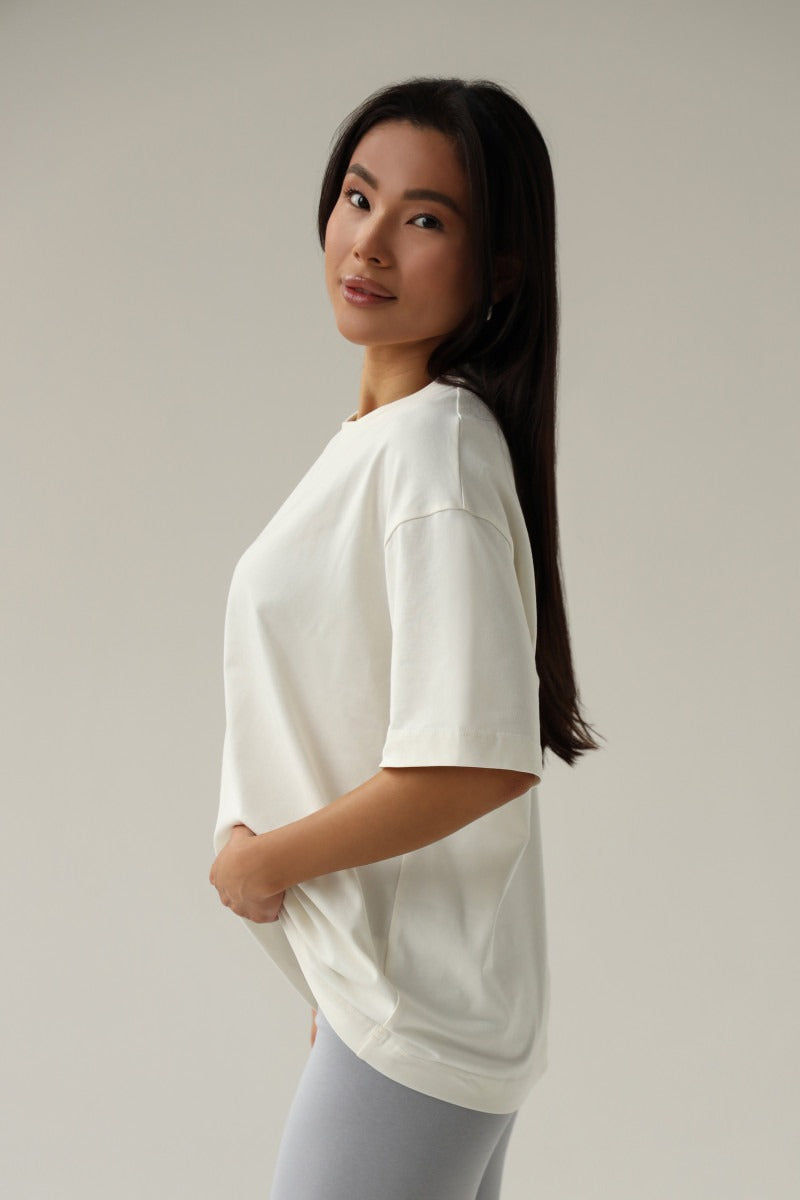 Футболка из хлопка 23163 milk