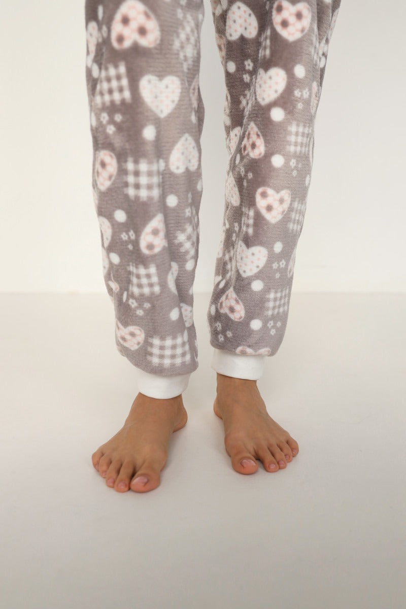 Домашний комбинезон на молнии 23170 beige