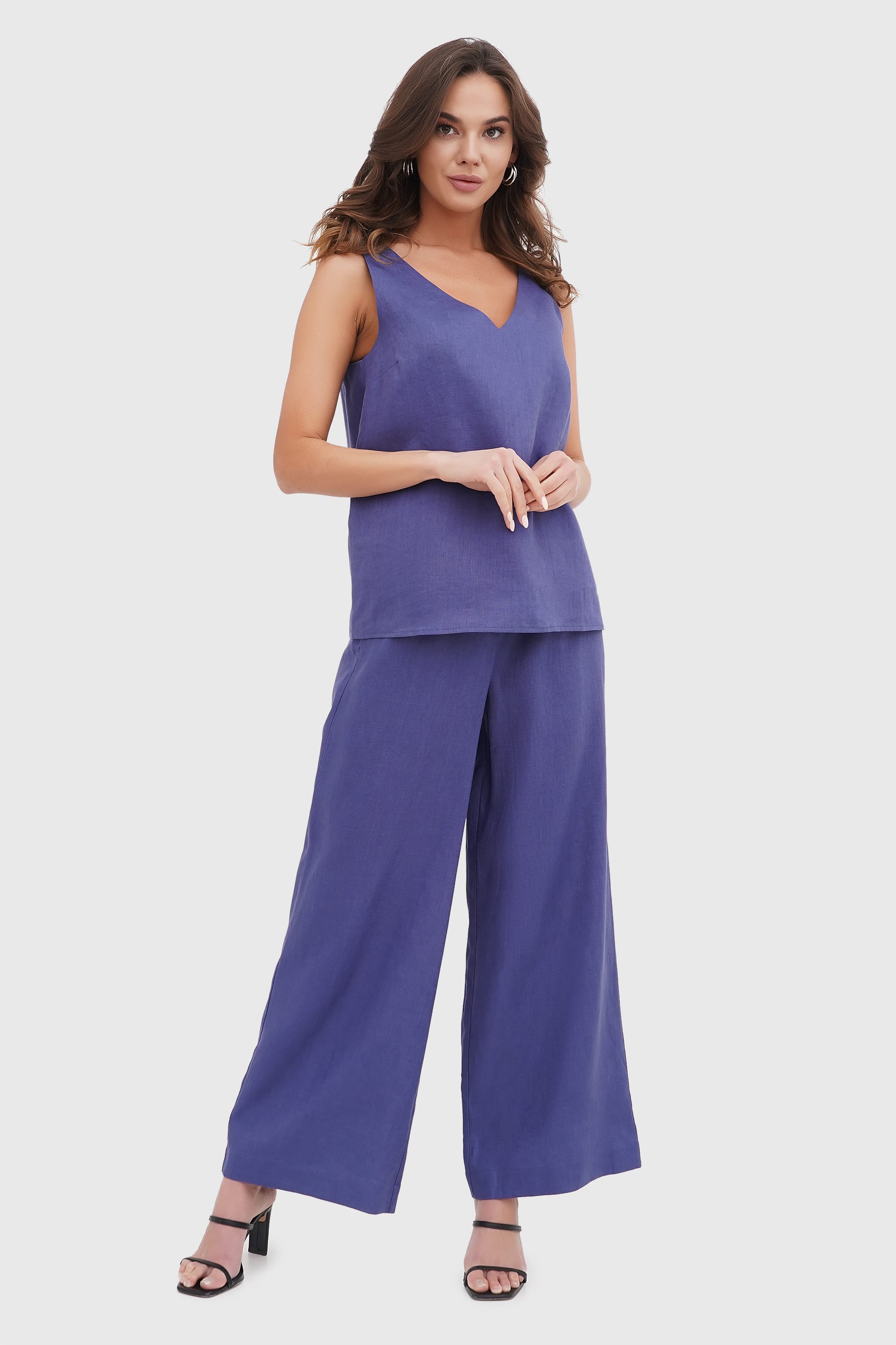 Льняной комплект 2810 blue