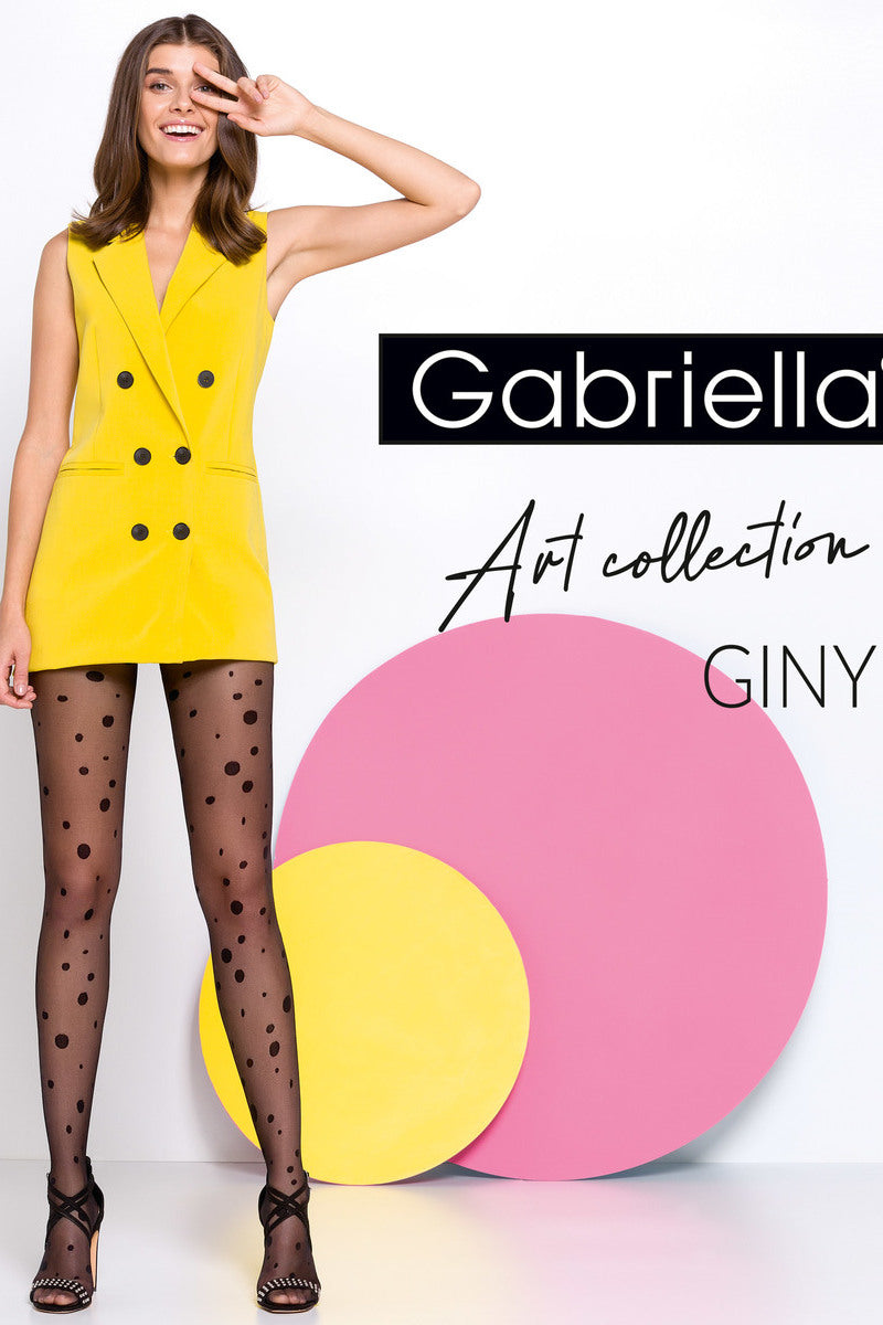 Фантазийные колготки в горошек Giny 20d