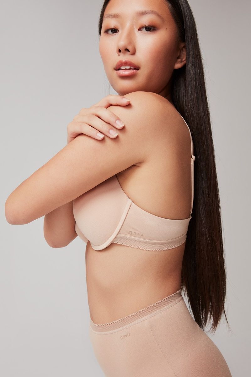 Гладкий бюстгальтер push-up 1/0136 beige