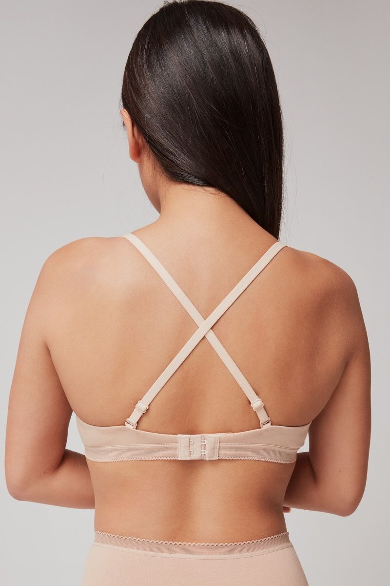 Гладкий бюстгальтер push-up 1/0136 beige