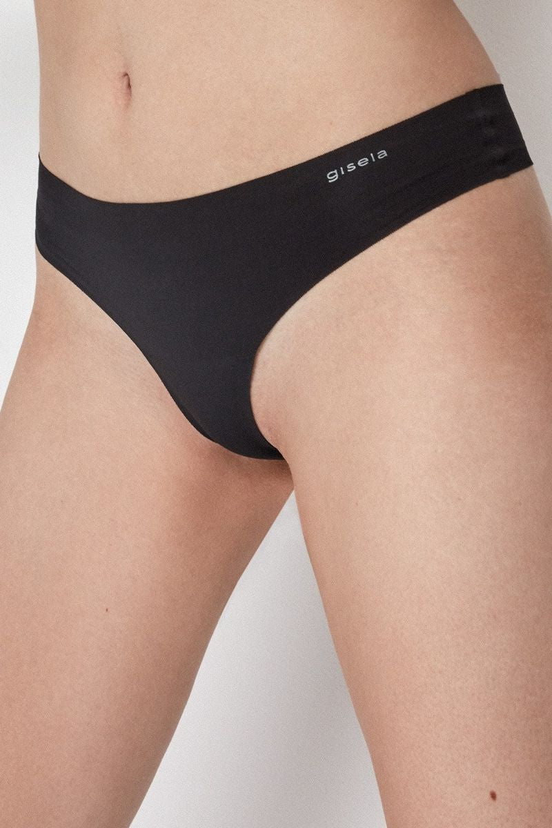 Трусики бразилиана из эко-хлопка 1/0234 black