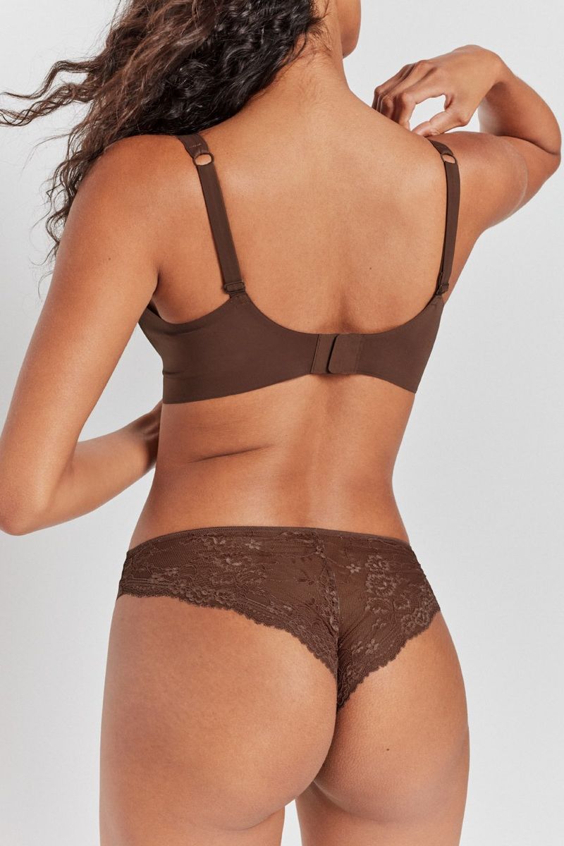 Бюстгальтер push-up без косточек 1/10011 chocolate