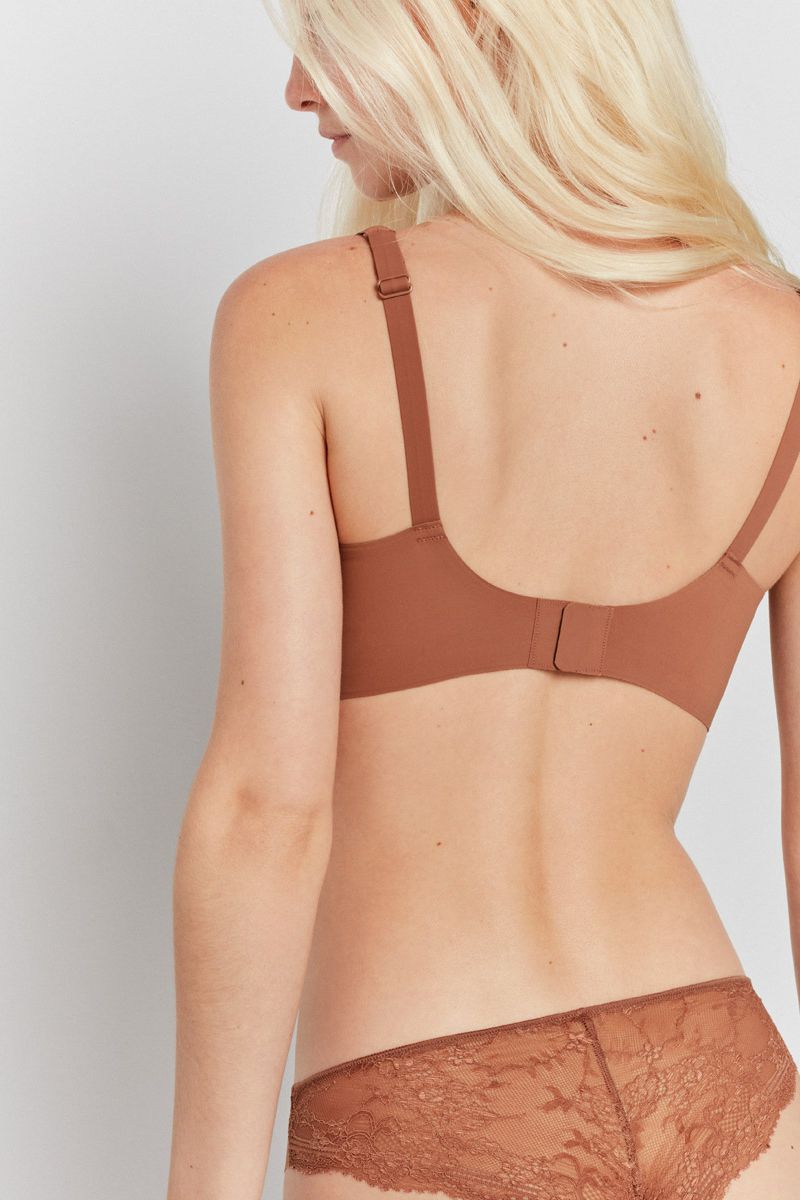 Бюстгальтер push-up без косточек 10011T toffee