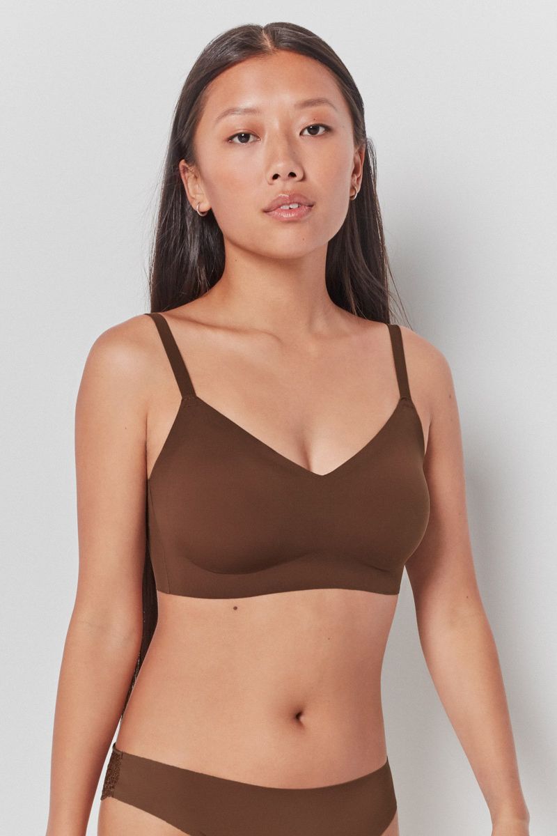 Бюстгальтер без косточек 10012T chocolate