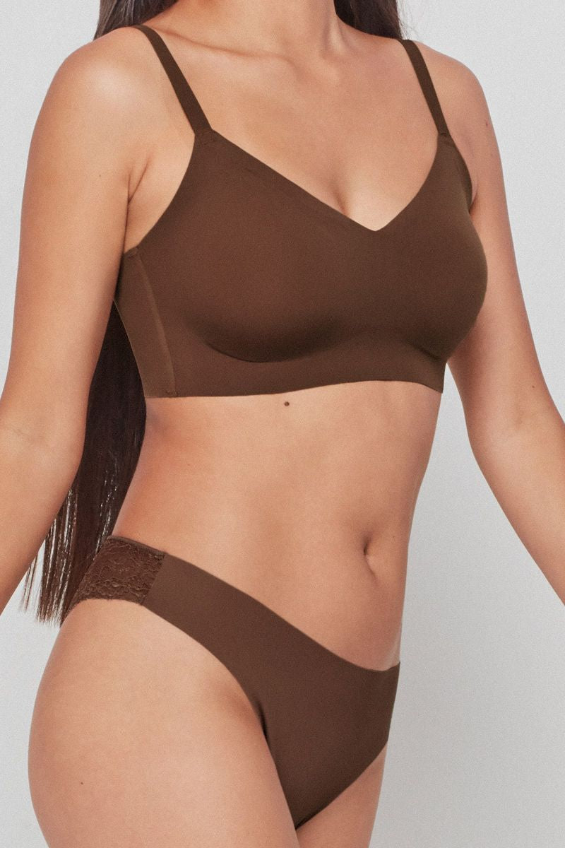 Бюстгальтер без косточек 10012T chocolate