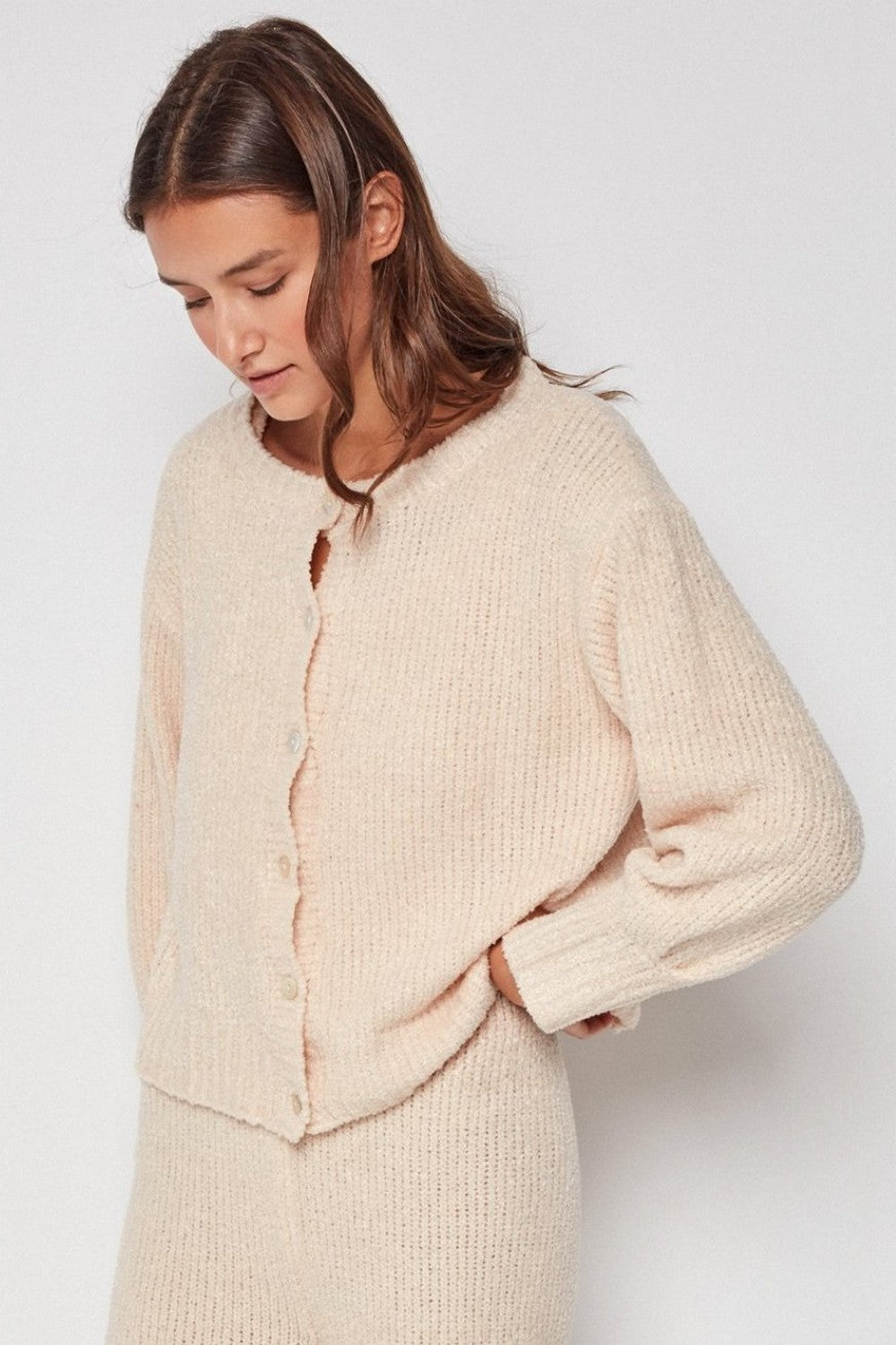 Вязаный кардиган для дома 3/1964 beige