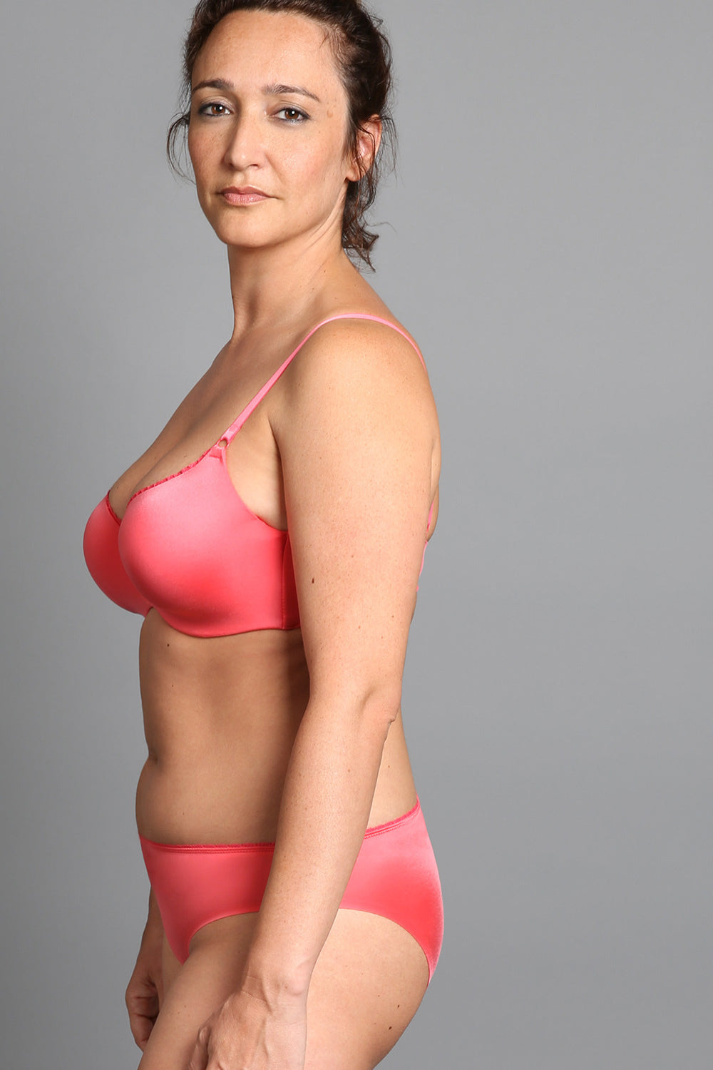 Комплект белья со съемными косточками 329col raspberry