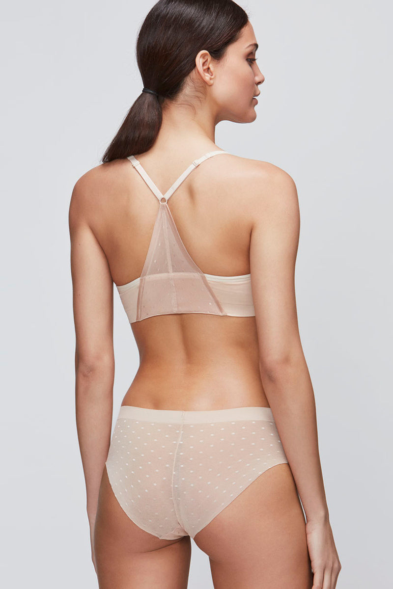 Трусики слип из микросетки 455 beige