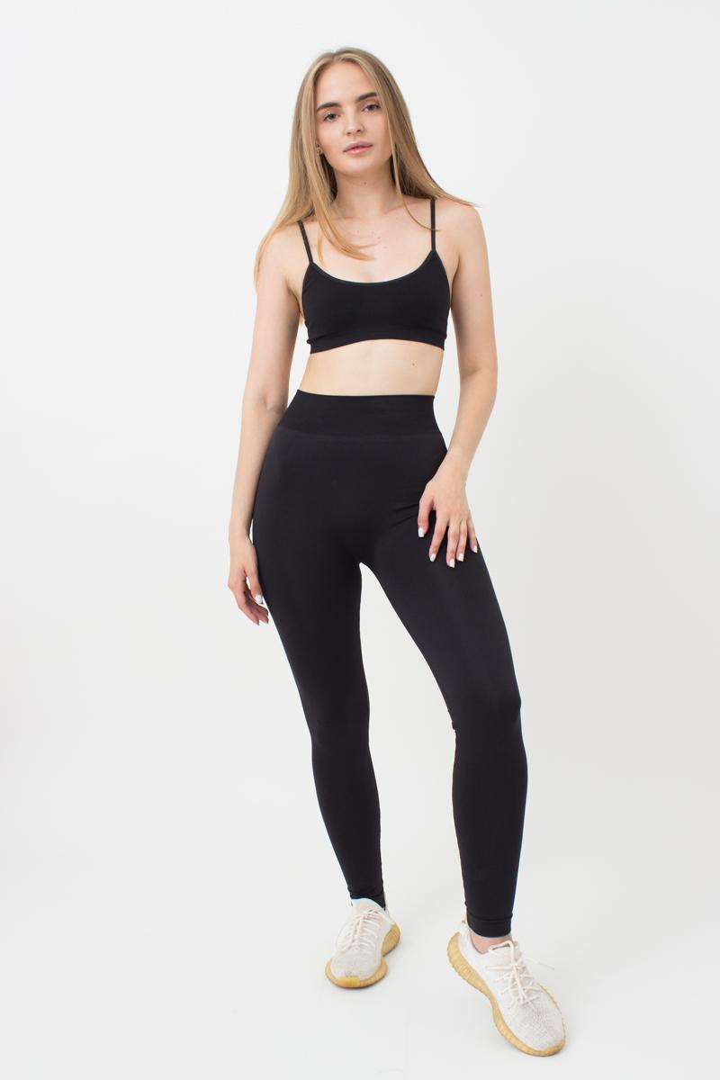 Бесшовные леггисны из микрофибры 1005298 Leggings Model 2 black