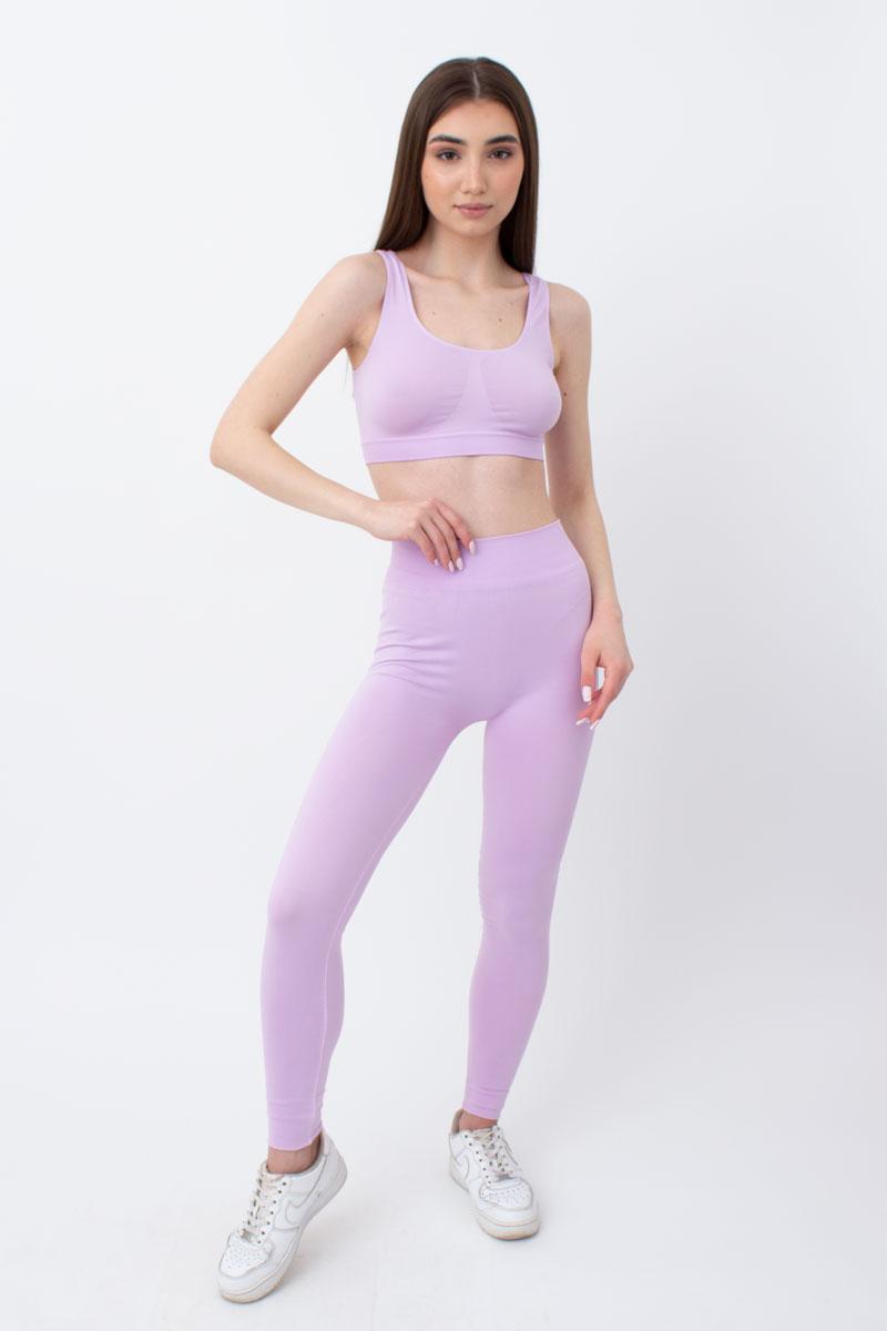Бесшовные леггинсы из микрофибры 1005298 Leggings Model 2 orchid bloom