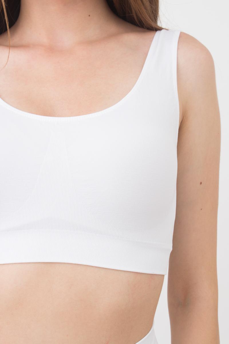 Бесшовный бра-топ на широких бретелях 1009647 Tank Top white