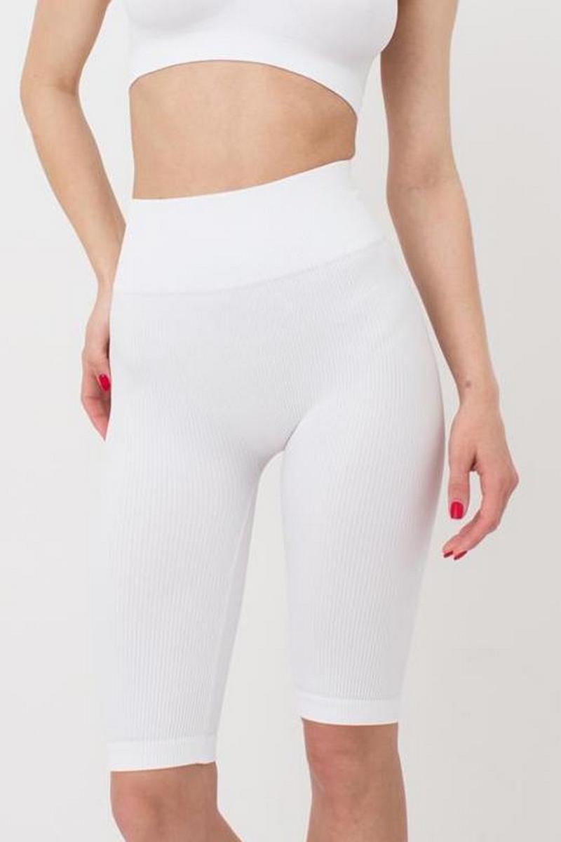 Велосипедки в рубчик 1010569 Tracks Rib white