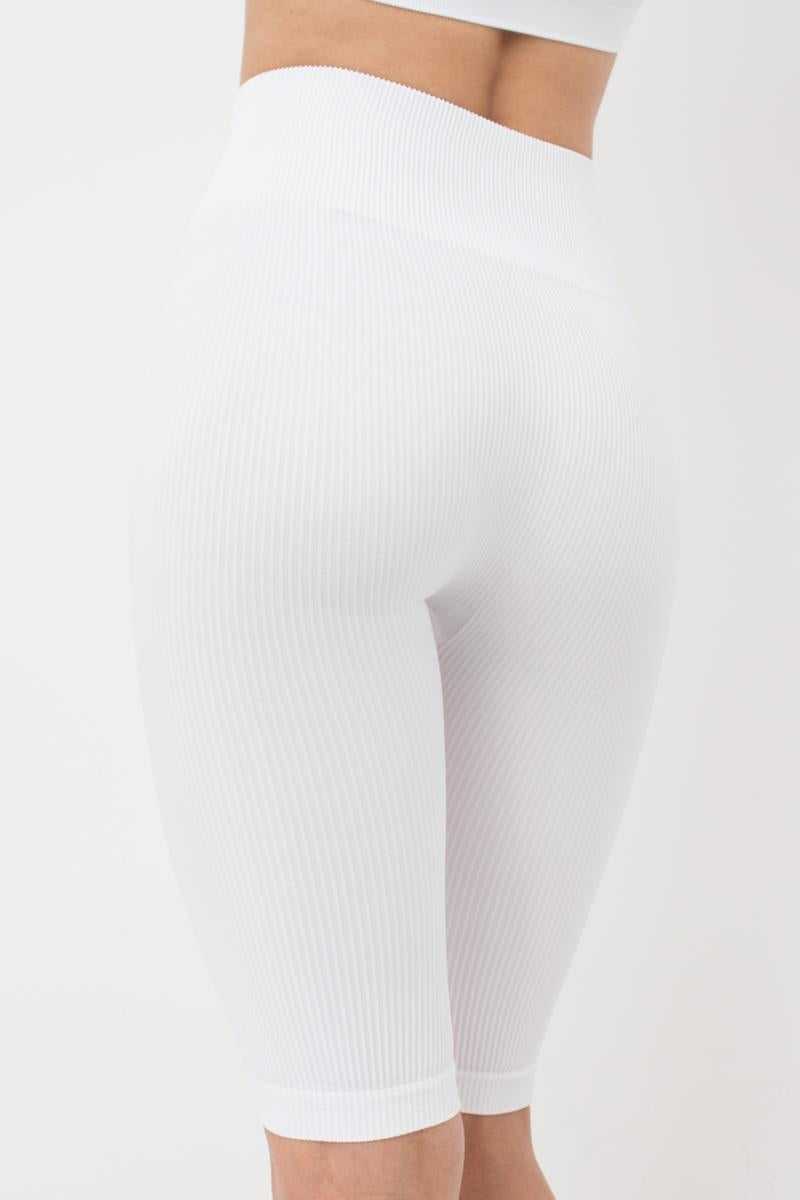 Велосипедки в рубчик 1010569 Tracks Rib white