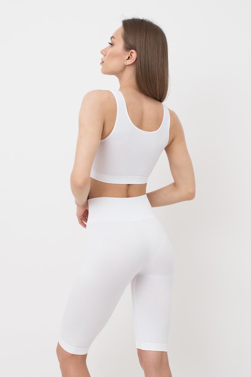 Велосипедки в рубчик 1010569 Tracks Rib white