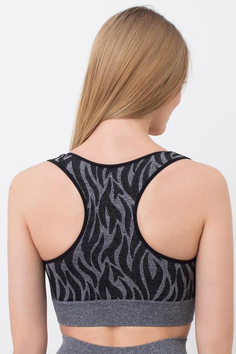 Топ з мікрофібри 1011042 Animal Melange 01 black