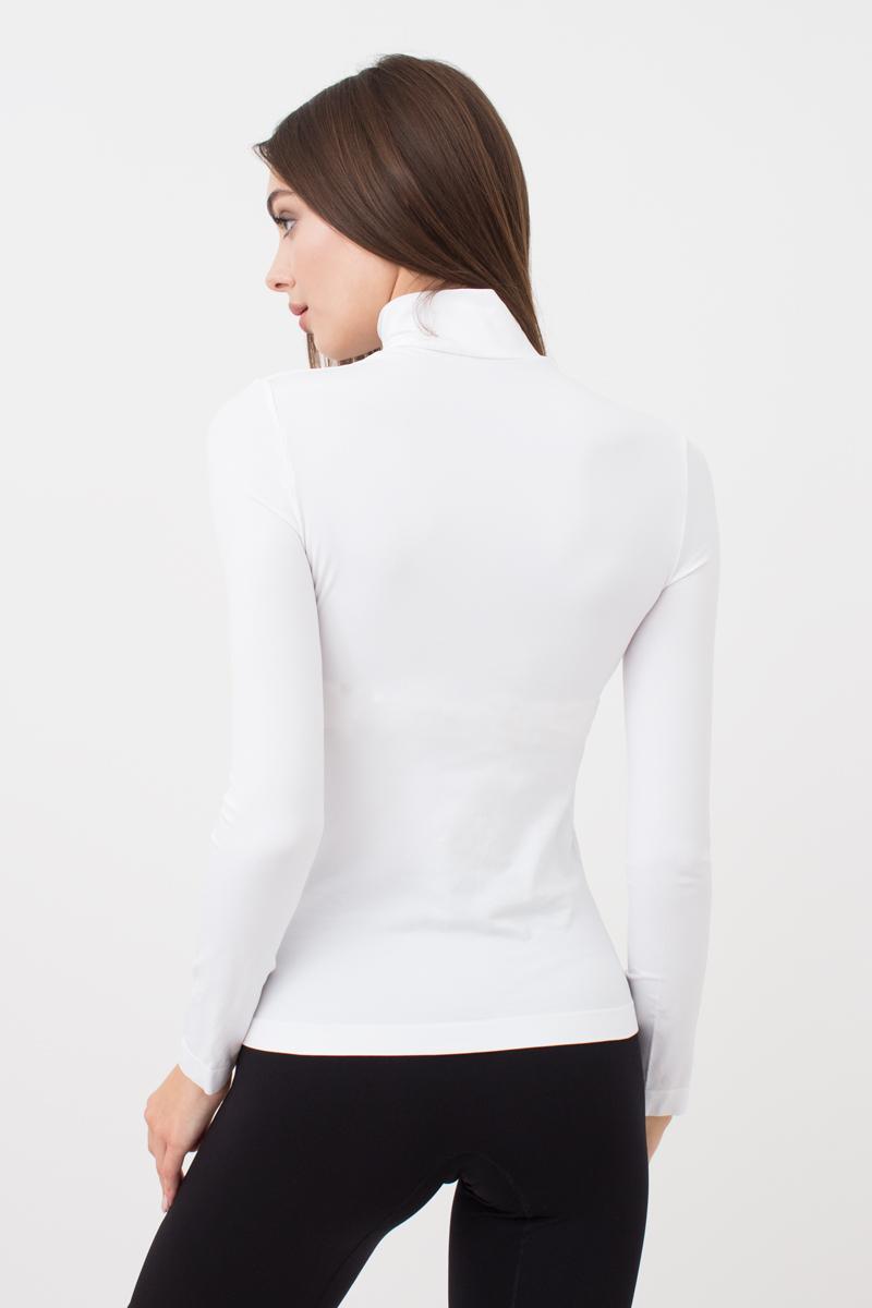 Бесшовный гольф 8739 Lupetto Manica Lunga white