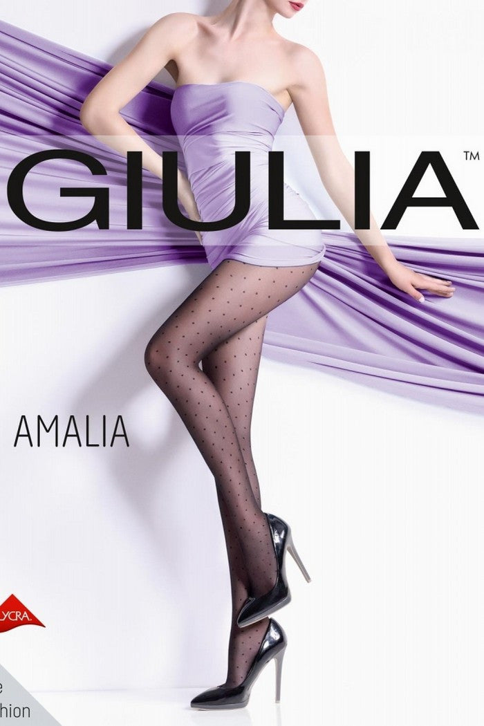 Тонкие колготки в горошек Amalia 1 20d