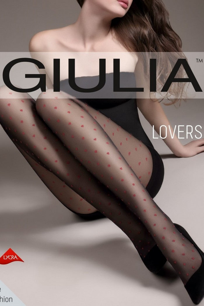 Тонкие колготки с сердечками Lovers 4 20d