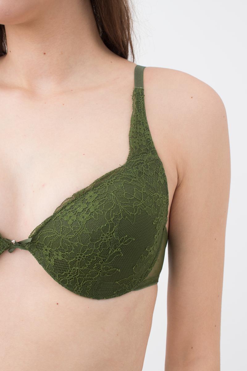 Формованный кружевной бюстгальтер Silvia UP-00000971 green