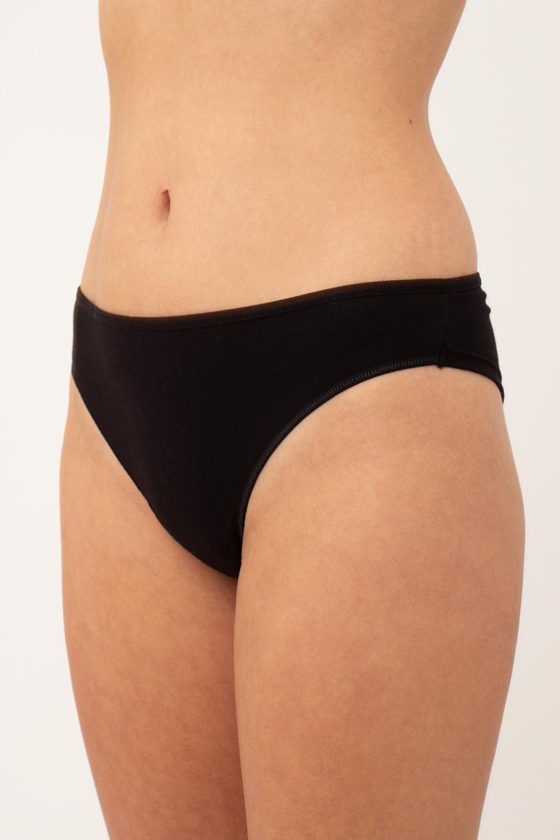 Хлопковые трусики бразилиана Leila UP-00000542 black
