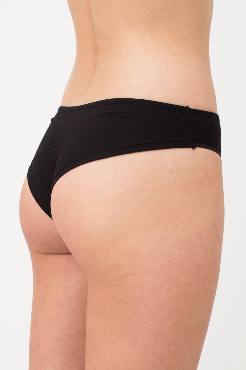 Хлопковые трусики бразилиана Leila UP-00000542 black