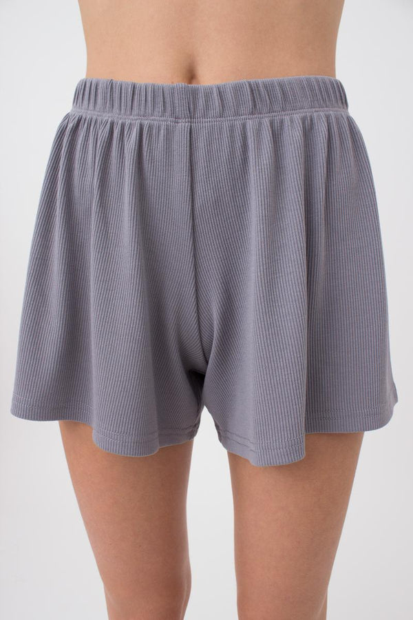 Пижамные шорты в рубчик Rib UP-00000592 grey