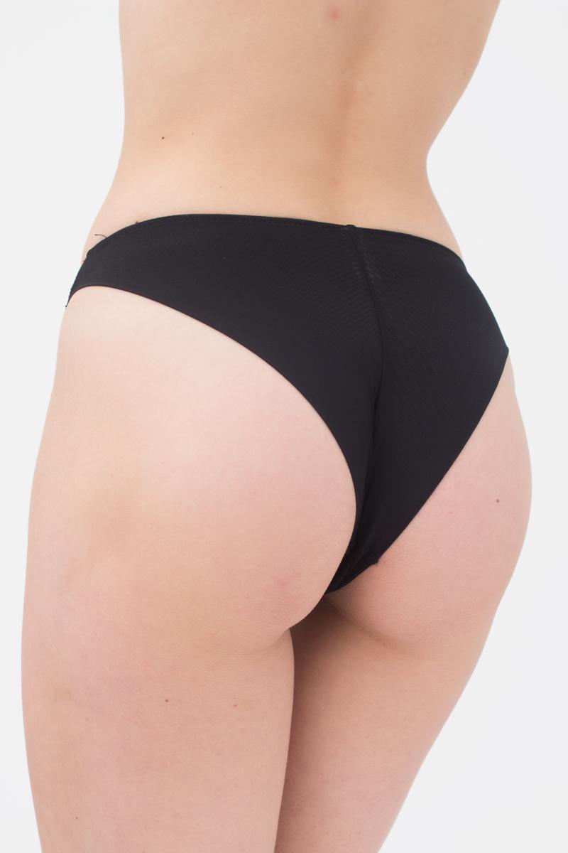 Кружевные трусики бразилиана Albina UP-00001778 black