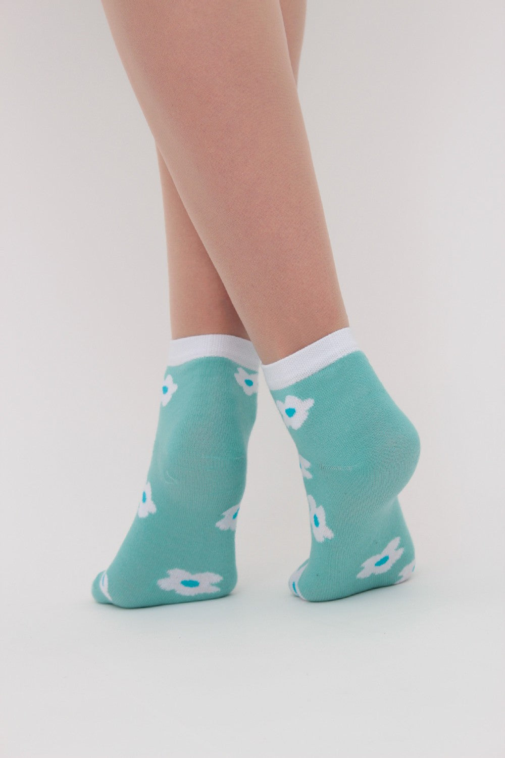 Набор носков с принтом WS2 Set 7 (5 шт.) white/pastel turquoise