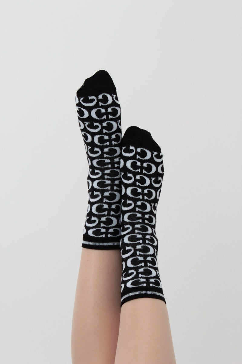 Набір шкарпеток з принтом WS2 Set 8 (5 шт.) black/white/geranium