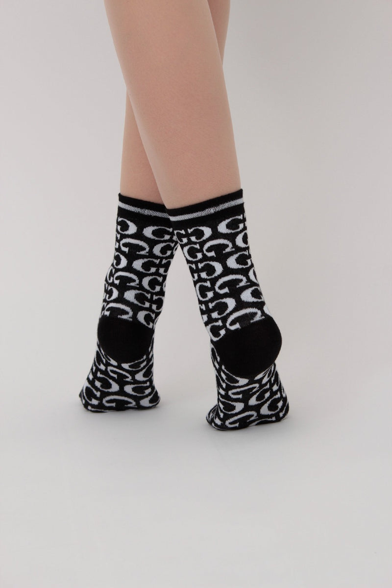 Набір шкарпеток з принтом WS2 Set 8 (5 шт.) black/white/geranium