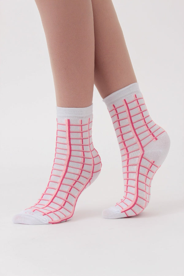 Набір шкарпеток з принтом WS2 Set 9 (5 шт.) white/silver/iron/silver melange