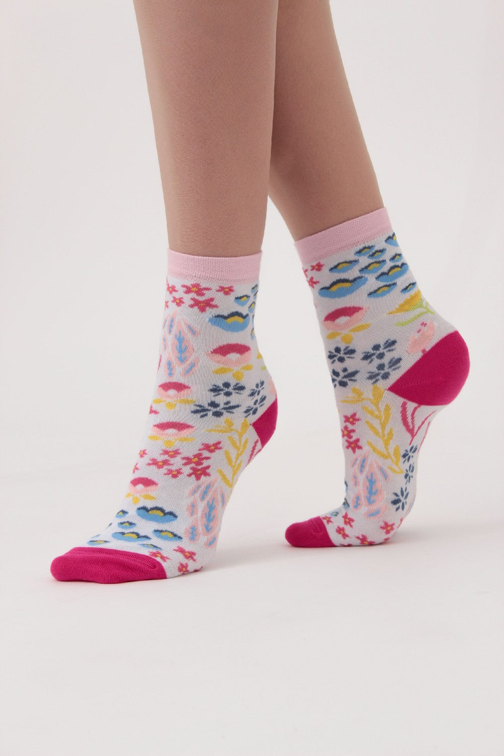 Набор носков с принтом WS2 Set 9 (5 шт.) white/silver/iron/silver melange