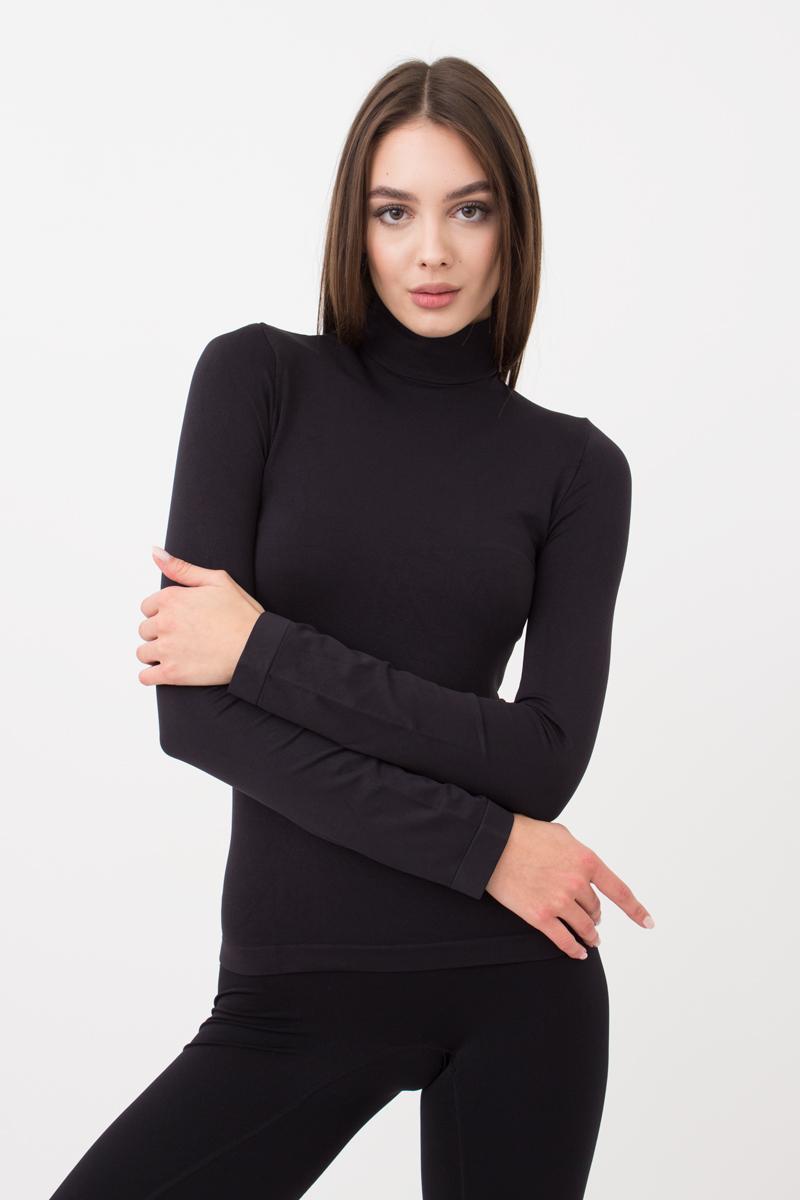 Бесшовная водолазка 1011090 Long Sleeve Neck black