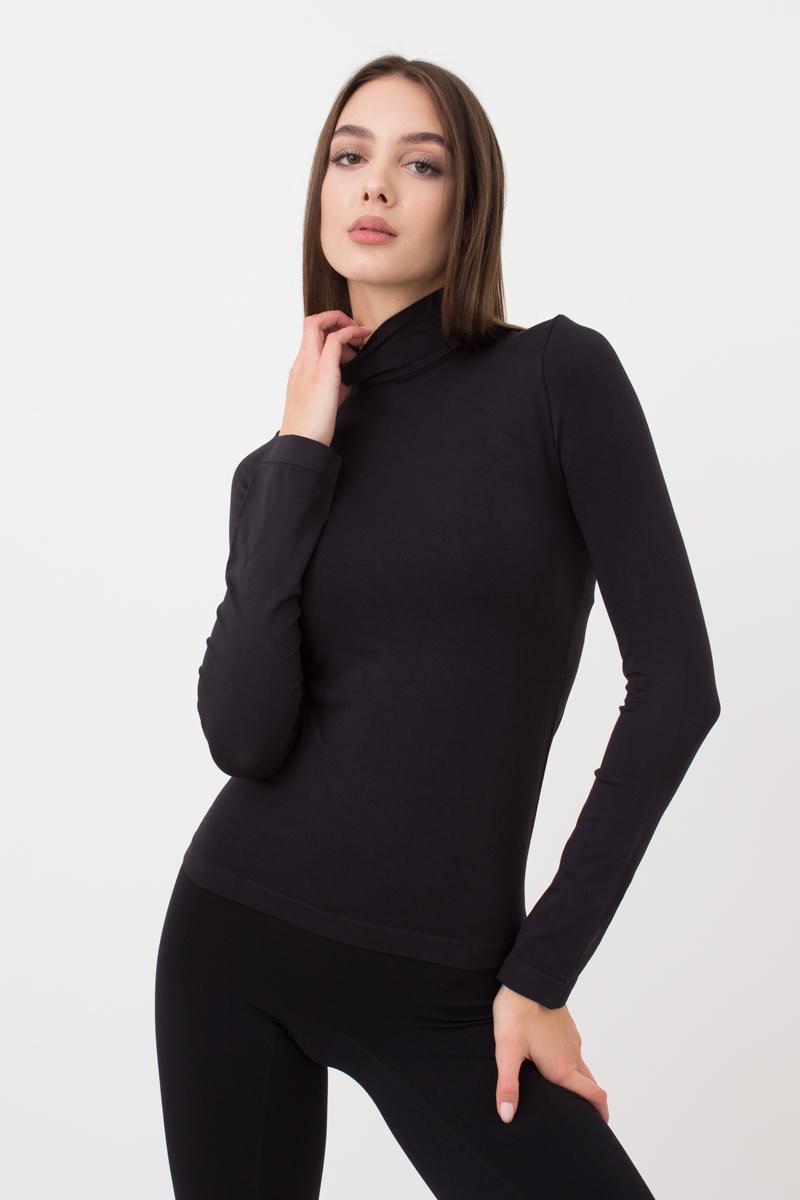 Бесшовная водолазка 1011090 Long Sleeve Neck black