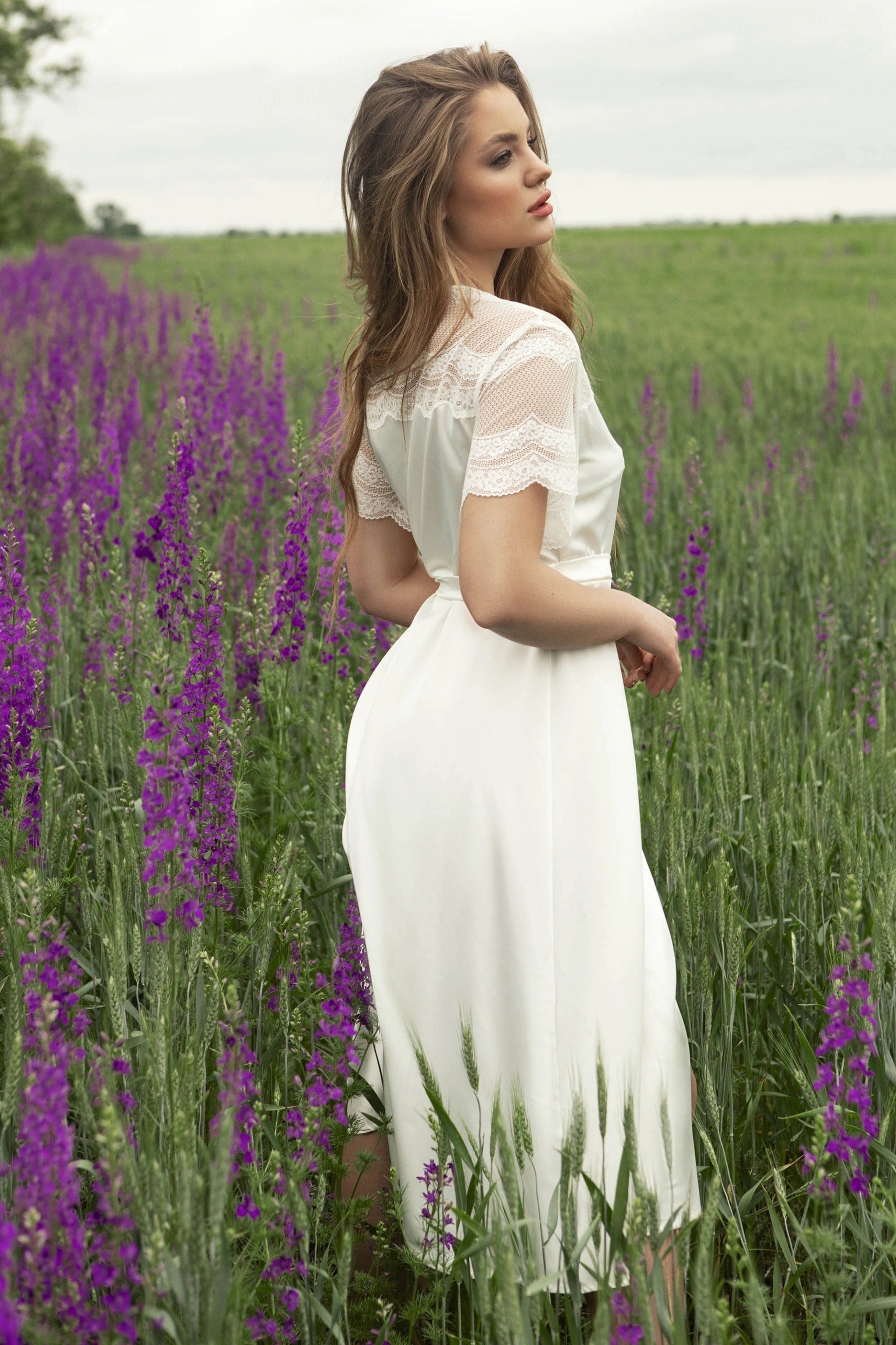 Халат из сатина 804-6752 champagne