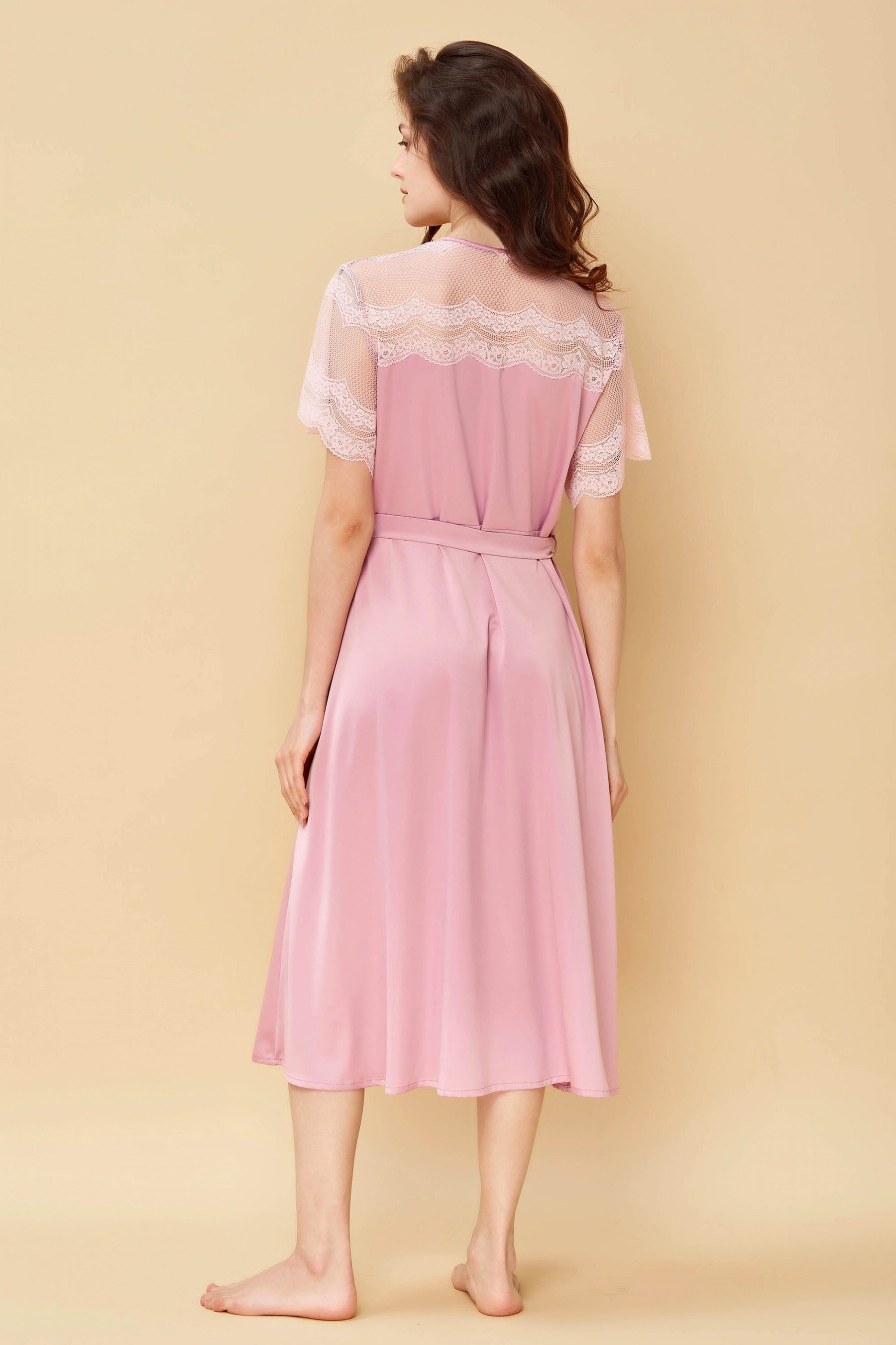 Халат із сатину 804-6752 rose