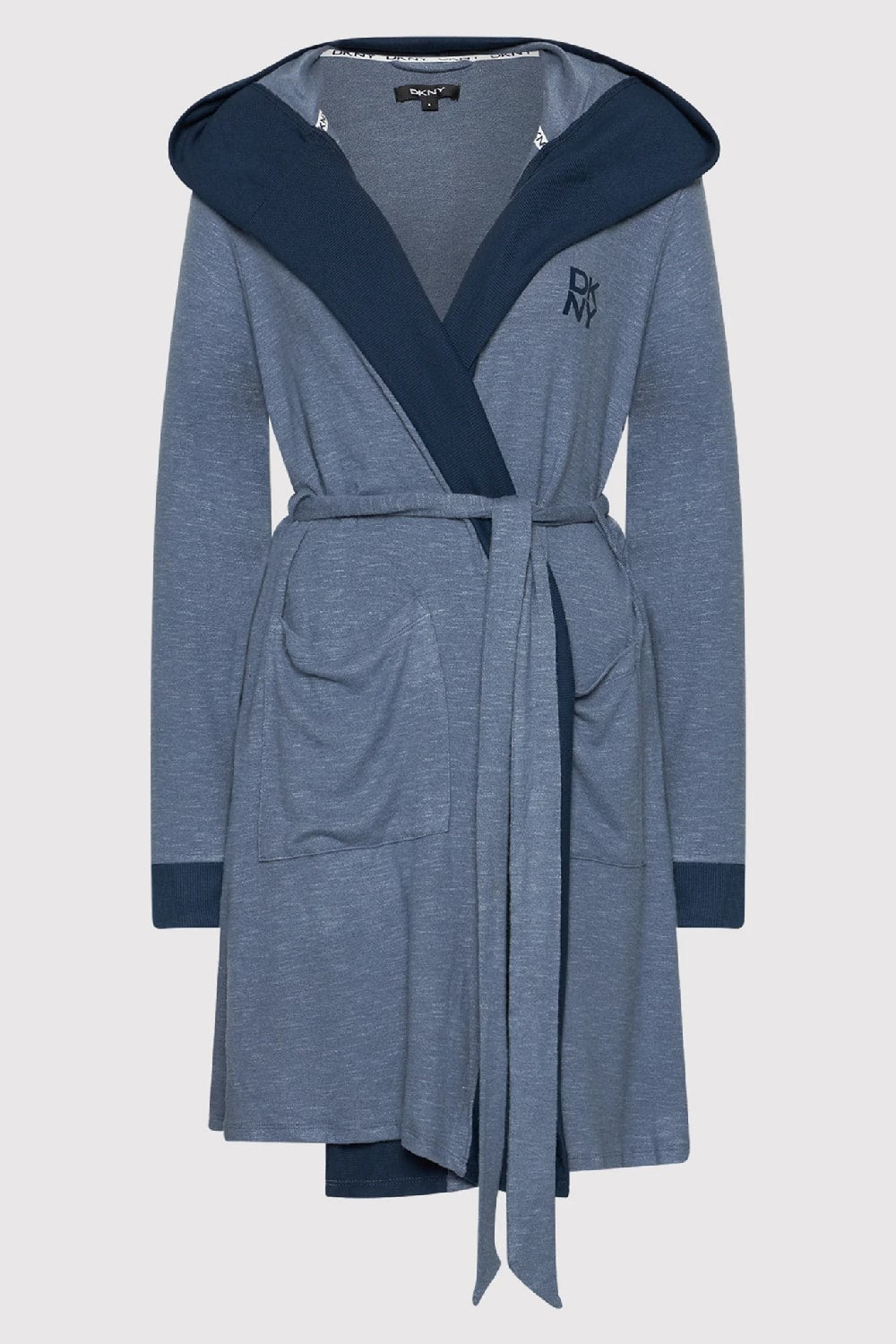 Трикотажный халат с капюшоном YI2022485/427 vintage blue